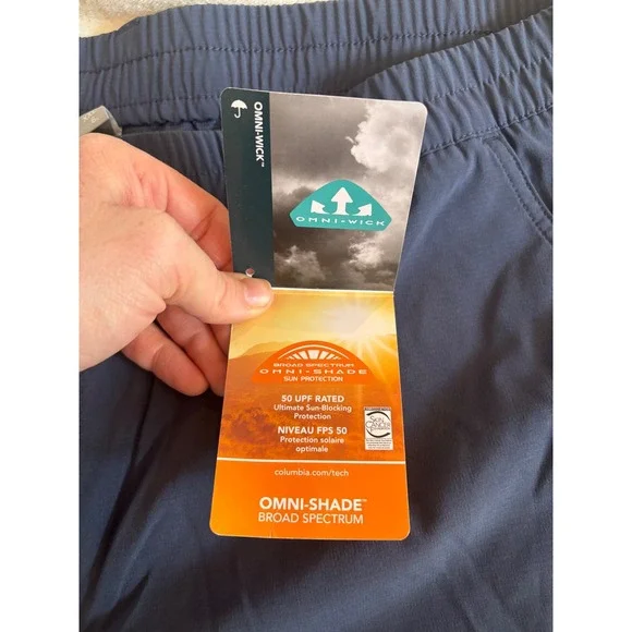 NWT $55 Columbia PFG Uncharted Fishing Shorts Navy 6in Inseam Mens XXL - Picture 4 of 8